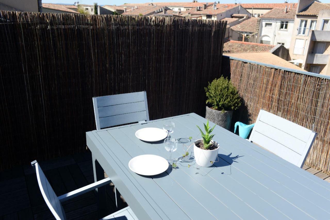 Ferienwohnung La Terrasse De Jules Carcassonne Exterior foto